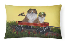 Load image into Gallery viewer, Sheltie Sheepdog Express Canvas Fabric Decorative Pillow PPP3272PW1216