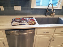 Load image into Gallery viewer, Shih Tzu Americana Sweethearts Dish Drying Mat – Absorbent, Artistic Kitchen Essentials PPP3273DDM