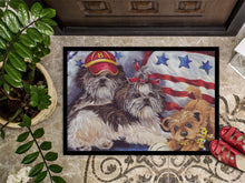 Load image into Gallery viewer, Shih Tzu Americana Sweethearts Doormat - 18x27 Decorative Floor Mat – Indoor/Outdoor Rug with Artistic Flair PPP3273MAT