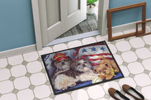 Load image into Gallery viewer, Shih Tzu Americana Sweethearts Doormat - 18x27 Decorative Floor Mat – Indoor/Outdoor Rug with Artistic Flair PPP3273MAT