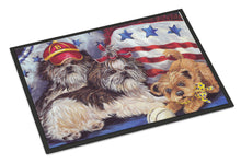 Load image into Gallery viewer, Shih Tzu Americana Sweethearts Doormat - 18x27 Decorative Floor Mat – Indoor/Outdoor Rug with Artistic Flair PPP3273MAT