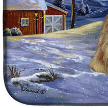 Load image into Gallery viewer, Wheaten Terrier Christmas Dish Drying Mat – Absorbent, Artistic Kitchen Essentials PPP3275DDM