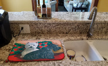 Load image into Gallery viewer, Westie and Scottie Great Scots Dish Drying Mat – Absorbent, Artistic Kitchen Essentials PPP3277DDM