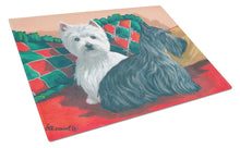 Load image into Gallery viewer, Westie and Scottie Great Scots Glass Cutting Boards – Durable, Decorative Kitchen Art Large PPP3277LCB