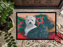 Load image into Gallery viewer, Westie and Scottie Great Scots Doormat - 18x27 Decorative Floor Mat – Indoor/Outdoor Rug with Artistic Flair PPP3277MAT