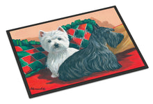 Load image into Gallery viewer, Westie and Scottie Great Scots Doormat - 18x27 Decorative Floor Mat – Indoor/Outdoor Rug with Artistic Flair PPP3277MAT