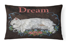 Load image into Gallery viewer, Westie Dream Canvas Fabric Decorative Pillow PPP3278PW1216