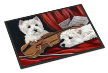 Load image into Gallery viewer, Westie Fiddlers Doormat - 18x27 Decorative Floor Mat – Indoor/Outdoor Rug with Artistic Flair PPP3279MAT