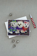 Load image into Gallery viewer, Westie Free Spirits Greeting Cards -  Blank Note Cards – 8-Pack of Artist-Designed Cards with Envelopes