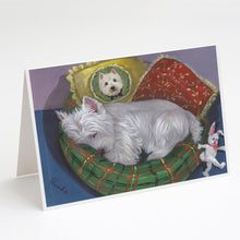 Load image into Gallery viewer, Westie Precious Toto Greeting Cards -  Blank Note Cards – 8-Pack of Artist-Designed Cards with Envelopes