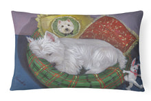 Load image into Gallery viewer, Westie Precious Toto Canvas Fabric Decorative Pillow PPP3282PW1216