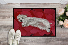 Load image into Gallery viewer, Westie Queen of Hearts Doormat - 24x36 Decorative Floor Mat – Indoor/Outdoor Rug with Artistic Flair PPP3283JMAT