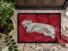 Load image into Gallery viewer, Westie Queen of Hearts Doormat - 18x27 Decorative Floor Mat – Indoor/Outdoor Rug with Artistic Flair PPP3283MAT