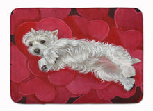 Load image into Gallery viewer, Westie Queen of Hearts Machine Washable Memory Foam Mat PPP3283RUG