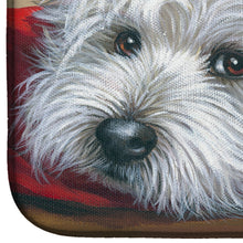 Load image into Gallery viewer, Westie Red Pillow Dish Drying Mat – Absorbent, Artistic Kitchen Essentials PPP3284DDM