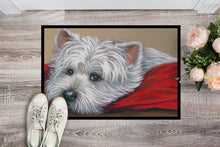 Load image into Gallery viewer, Westie Red Pillow Doormat - 18x27 Decorative Floor Mat – Indoor/Outdoor Rug with Artistic Flair PPP3284MAT