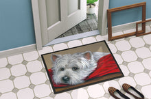 Load image into Gallery viewer, Westie Red Pillow Doormat - 18x27 Decorative Floor Mat – Indoor/Outdoor Rug with Artistic Flair PPP3284MAT
