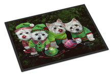 Load image into Gallery viewer, Westie Christmas Santa's Assistants Doormat - 18x27 Decorative Floor Mat – Indoor/Outdoor Rug with Artistic Flair PPP3285MAT