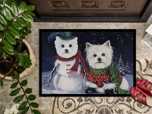 Load image into Gallery viewer, Westie Christmas Self Portrait Doormat - 18x27 Decorative Floor Mat – Indoor/Outdoor Rug with Artistic Flair PPP3286MAT