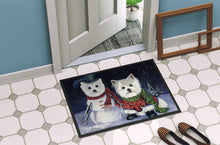 Load image into Gallery viewer, Westie Christmas Self Portrait Doormat - 18x27 Decorative Floor Mat – Indoor/Outdoor Rug with Artistic Flair PPP3286MAT