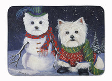 Load image into Gallery viewer, Westie Christmas Self Portrait Machine Washable Memory Foam Mat PPP3286RUG