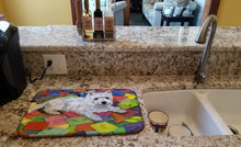 Load image into Gallery viewer, Westie Zoe's Mail Dish Drying Mat – Absorbent, Artistic Kitchen Essentials PPP3289DDM