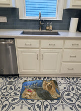 Load image into Gallery viewer, Yorkshire Terrier Yorkie Satin and Lace Machine Washable Memory Foam Mat PPP3293RUG