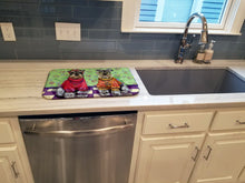 Load image into Gallery viewer, Schnauzer Love and Peace Dish Drying Mat – Absorbent, Artistic Kitchen Essentials PPP3333DDM