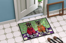 Load image into Gallery viewer, Schnauzer Love and Peace Doormat - 18x27 Decorative Floor Mat – Indoor/Outdoor Rug with Artistic Flair PPP3333MAT