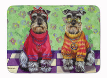 Load image into Gallery viewer, Schnauzer Love and Peace Machine Washable Memory Foam Mat PPP3333RUG