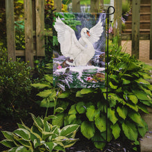 Load image into Gallery viewer, Swan Bathing at Waterfall Garden Flag – Decorative Outdoor Yard Flag PRS4001GF