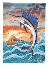 Load image into Gallery viewer, Sailfish at Sunset Flag Canvas House Size PRS4004CHF