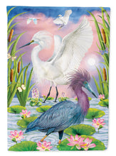 Load image into Gallery viewer, Little Blue And Snowy Heron Garden Flag – Decorative Outdoor Yard Flag PRS4010GF