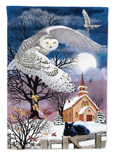 Load image into Gallery viewer, Owl Halloween Moon Flag Canvas House Size PRS4013CHF