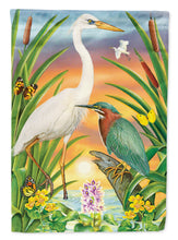 Load image into Gallery viewer, Green And White Herons Flag Canvas House Size PRS4014CHF