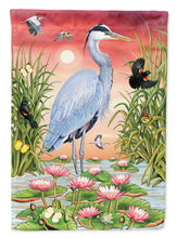 Load image into Gallery viewer, Great Blue Heron Flag Canvas House Size PRS4015CHF