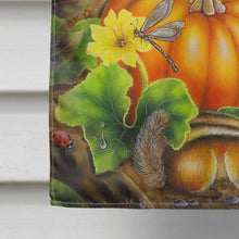 Load image into Gallery viewer, Cat Fuzzy in the Pumpkin Patch Flag Canvas House Size PRS4016CHF