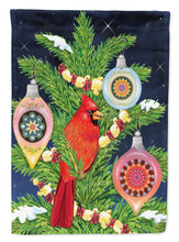 Load image into Gallery viewer, Cardinal's Christmas Dinner Garden Flag – Decorative Outdoor Yard Flag PRS4018GF