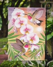 Load image into Gallery viewer, Anna's Hummingbirds Phalaenopsis Garden Flag – Decorative Outdoor Yard Flag PRS4023GF