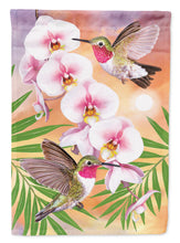 Load image into Gallery viewer, Anna's Hummingbirds Phalaenopsis Garden Flag – Decorative Outdoor Yard Flag PRS4023GF