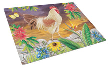 Load image into Gallery viewer, White Rooster Glass Cutting Boards – Durable, Decorative Kitchen Art Large PRS4025LCB