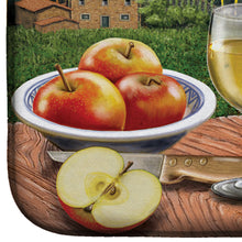 Load image into Gallery viewer, Soave, Apple, Wine and Cheese Dish Drying Mat – Absorbent, Artistic Kitchen Essentials PRS4027DDM