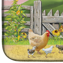 Load image into Gallery viewer, Rooster On Fence Dish Drying Mat – Absorbent, Artistic Kitchen Essentials PRS4037DDM