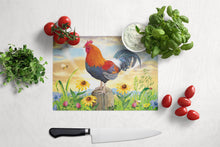Load image into Gallery viewer, Rooster At Dawn Glass Cutting Boards – Durable, Decorative Kitchen Art Large PRS4038LCB