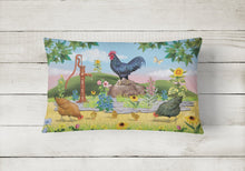 Load image into Gallery viewer, Rooster And Water Pump Canvas Fabric Decorative Pillow PRS4039PW1216