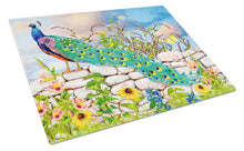 Load image into Gallery viewer, Proud Peacock Glass Cutting Boards – Durable, Decorative Kitchen Art Large PRS4040LCB