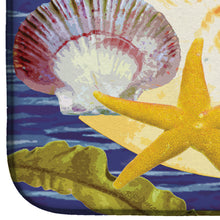 Load image into Gallery viewer, Nautilus And Gulf And Sundial Dish Drying Mat – Absorbent, Artistic Kitchen Essentials PRS4044DDM