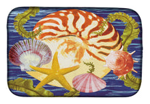 Load image into Gallery viewer, Nautilus And Gulf And Sundial Dish Drying Mat – Absorbent, Artistic Kitchen Essentials PRS4044DDM