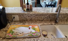 Load image into Gallery viewer, Mother Swan At Sunset Dish Drying Mat – Absorbent, Artistic Kitchen Essentials PRS4046DDM