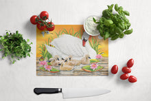 Load image into Gallery viewer, Mother Swan At Sunset Glass Cutting Boards – Durable, Decorative Kitchen Art Large PRS4046LCB